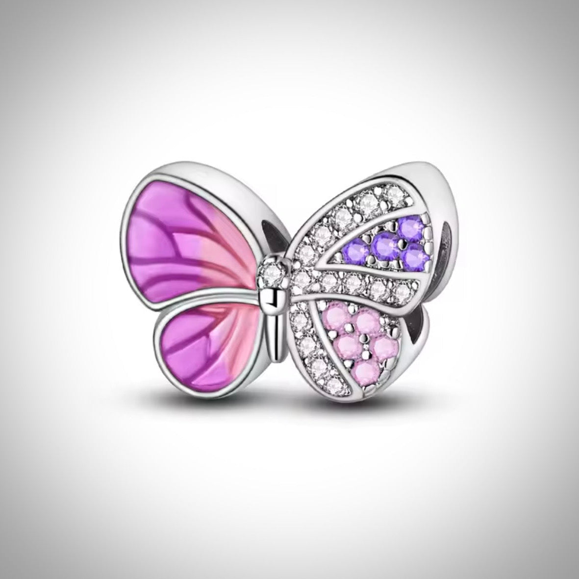 Charm petit papillon en Argent S925 compatible Pandora pour bracelet