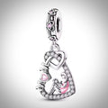 Charm amour mère et enfant en Argent S925 compatible Pandora pour bracelet