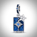 Charm carte de tarot divinatoire the star en Argent S925 compatible Pandora pour bracelet