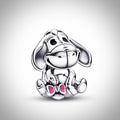 Charm Disney bourriquet Winnie l’ourson en Argent S925 compatible Pandora pour bracelet