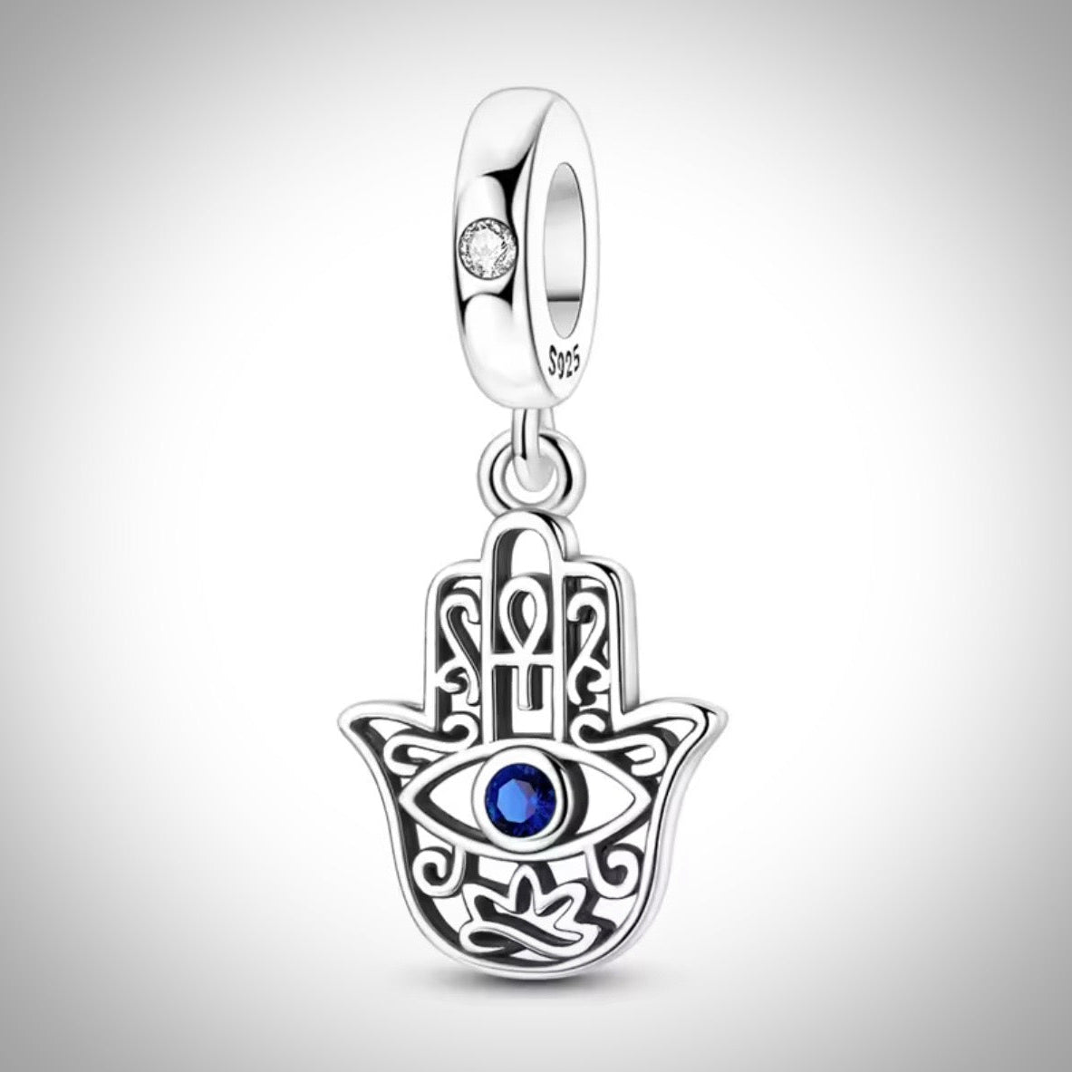 Charm main de Fatma Khamsa en Argent S925 compatible Pandora pour bracelet