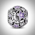 Charm mois de l’année février anniversaire naissance occasion inoubliable en Argent S925 compatible Pandora pour bracelet